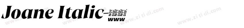 Joane Italic字体转换